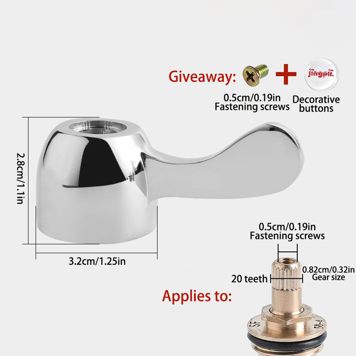 Manivelle de remplacement pour robinets ou robinets de cuisine, accessoires de cuisine: Or