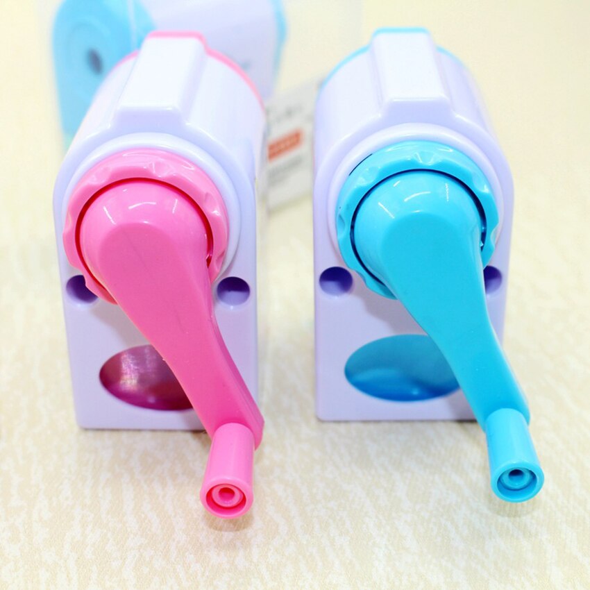 Cartoon Hand Crank Pencil Sharpener Manual Steel Hob Sharpener Machine For Student Office Sharpener Stationery Tools 50*40*80mm