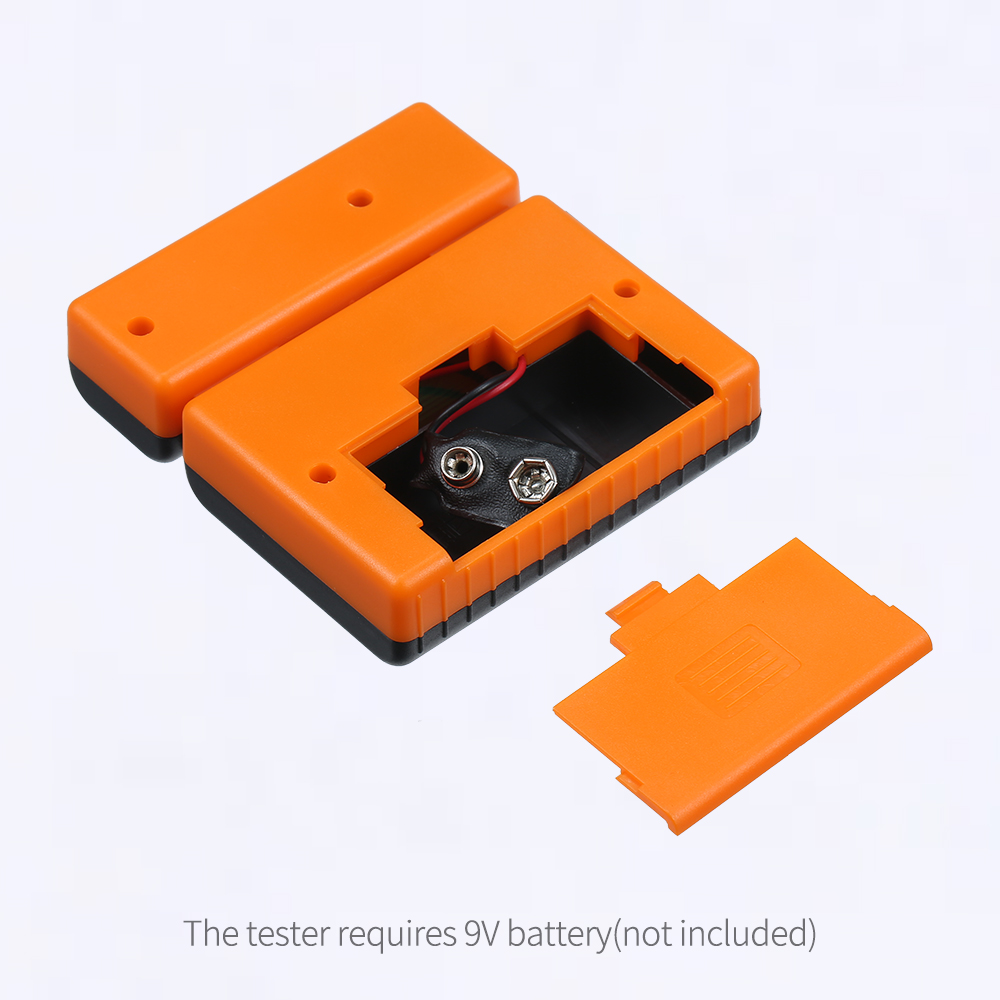 Portable Multifunctional RJ45 Network Cable Tester RJ11 Telephone Cable Test Tool with LED Indicator Lights Detachable