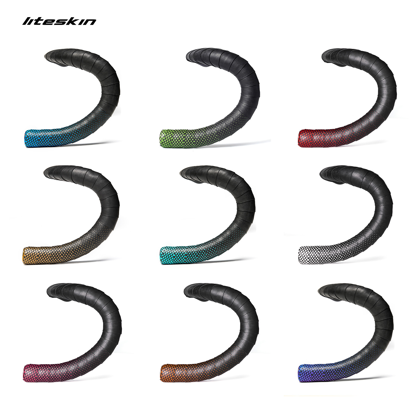 Liteskin Dot-Cinta para manillar de bicicleta de carretera, accesorios de ciclismo, correa de engranaje Fixie, envoltura de PU EVA perforada