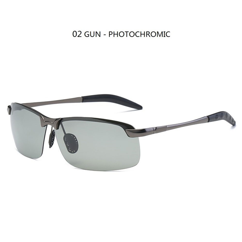 Fahrer Brille Männer Brillen Photochrome Sonnenbrille Männlich Fahren Chamäleon Gläser Ändern Farbe Sonnenbrille Schild Nacht Vision: Pistole - Chamäleon