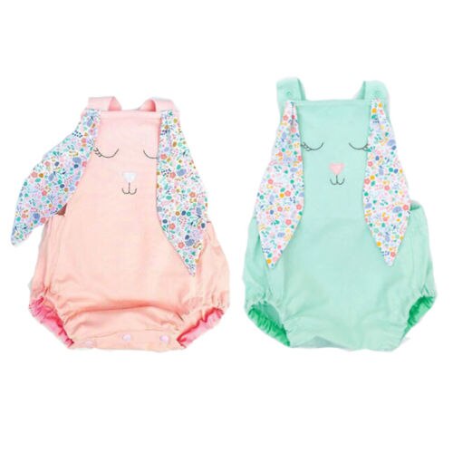 Newborn Baby Girl Boy Rabbit Up Cosutme Sleeveless Bodysuit Outfit Summer Clothes