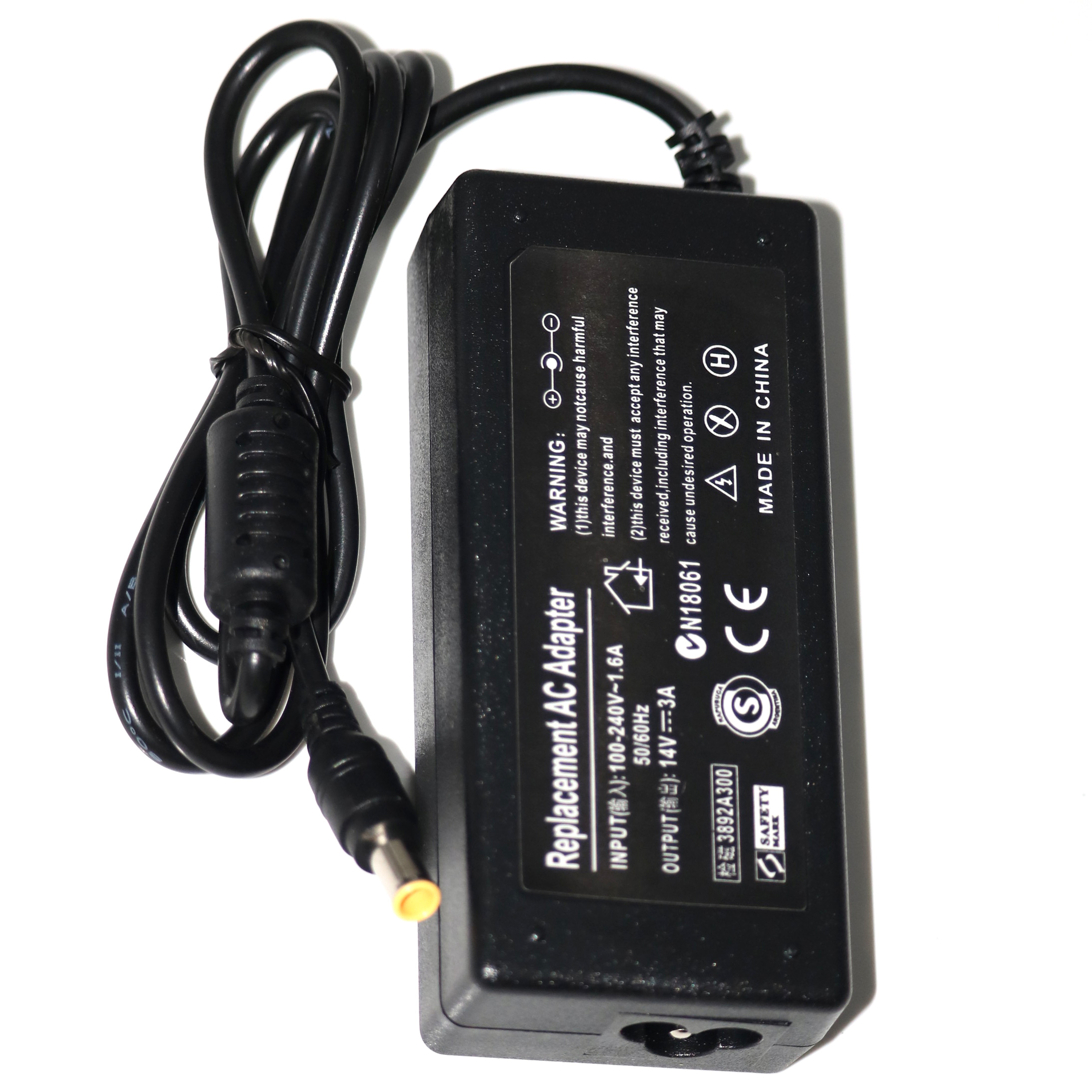14V 3A 42W Adapter for Samsung Monitor SyncMaster S22C300H P2770 SA350 UE590 S27D360H UN22F5000AF S27B350H S27E390H Power Supply