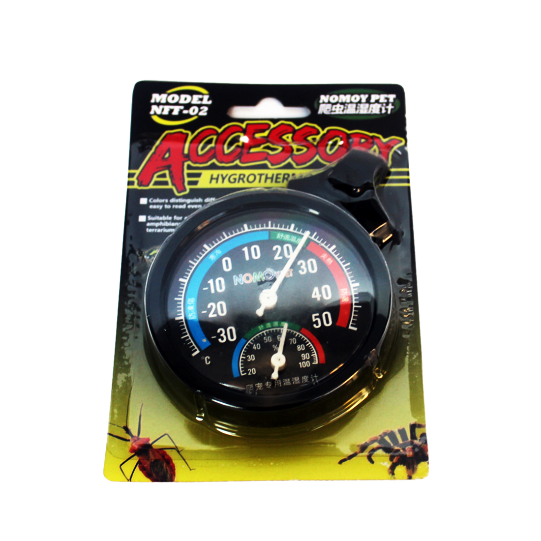 Terrarium Hygrothermograph voor Reptiel Spider Fitness Dagelijks Bekijken Temperatuurregeling Aquarium Tank Temperatuur-vochtigheidsmeter