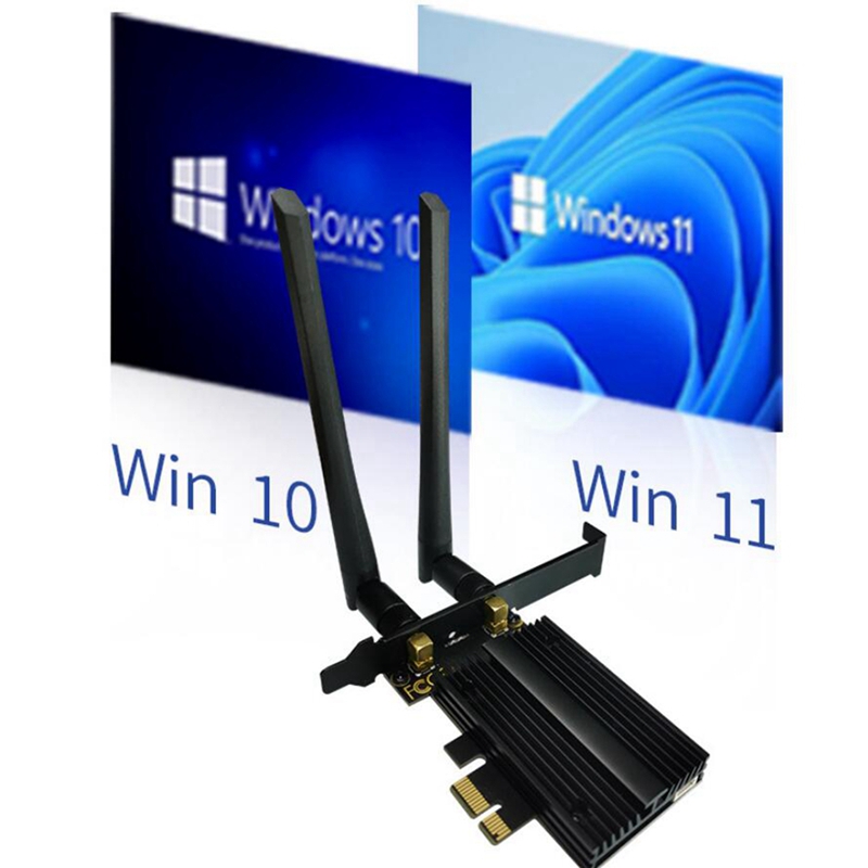 Wifi6e Tri-Band For AMD Ax3000pro Pcie Wireless Wifi Adapter 2.4G/5.8G/6Ghz 802.11La/Ax Bluetooth 5.2 Card