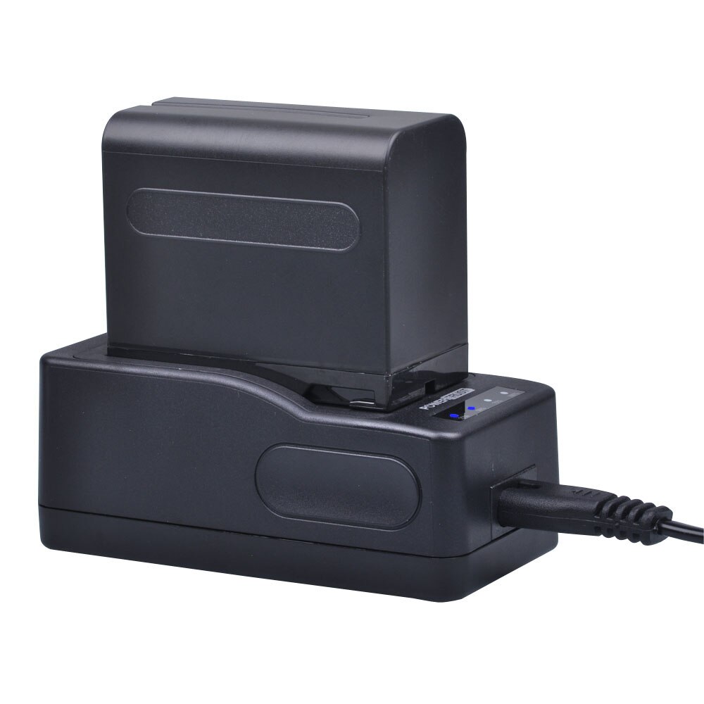 PowerTrust-cargador de batería Ultra rápido para videocámara Sony NP-F970 NP-F960 NP-F770 NP F970 F770 F960 F980 F990 FM90 FM70