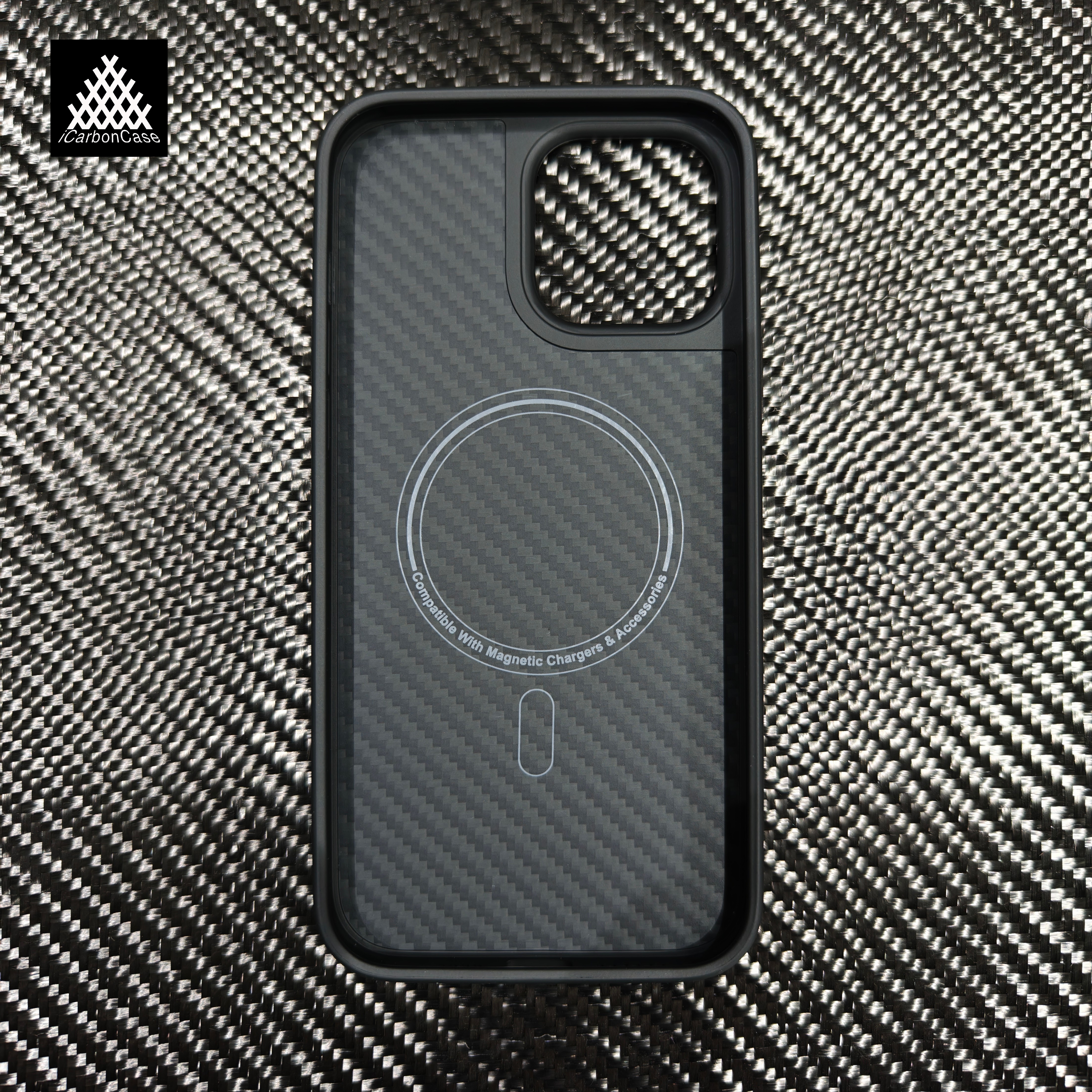 TPU + Kevlar Aramid Carbon Fiber Case with MagSafe for iPhone 13 14 15 16 Pro Max 14+ 15+ 16+Wireless Charging Phone Cover