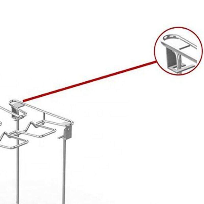 14 Slots BBQ Holder Duck Chicken Leg Wing Grill Cooking Rack With Drip Pan Poultry Roaster Chicken Wing Rack