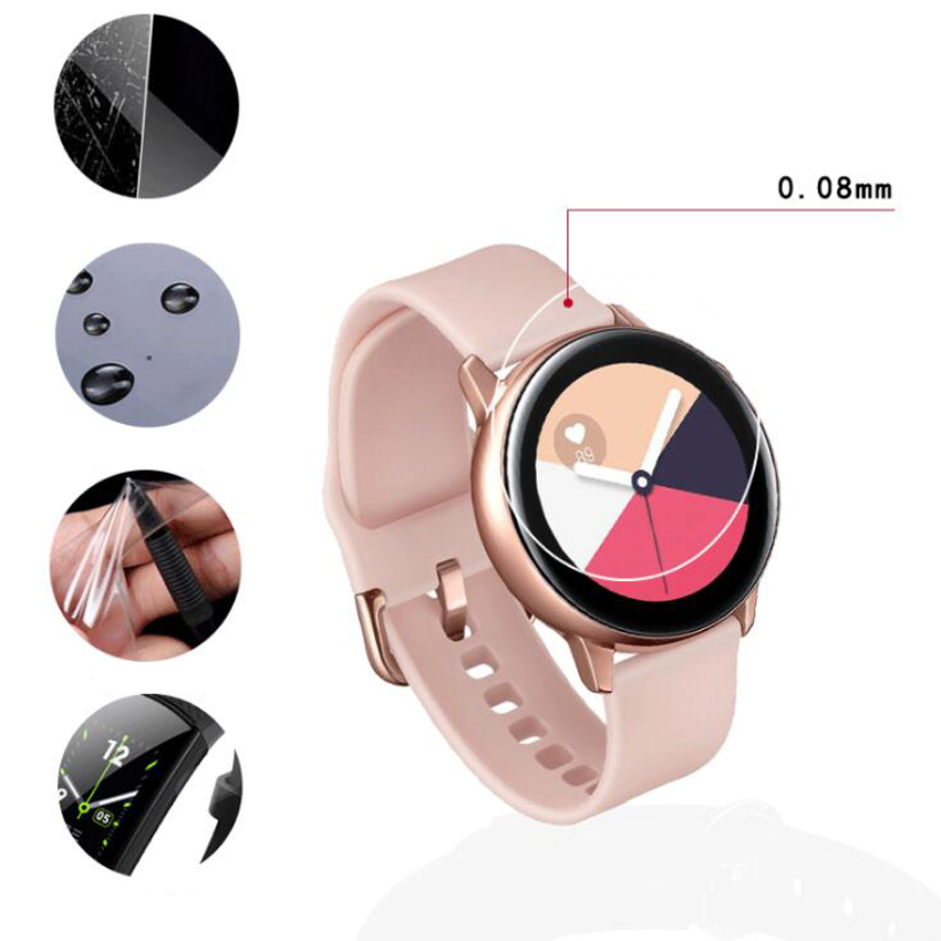 Samsung galaxy watch active 2 näytönsuoja hydrogeelikalvo tpu räjähdyssuojattu kirkas hd-suoja reunusuojus 40/41/44/45mm