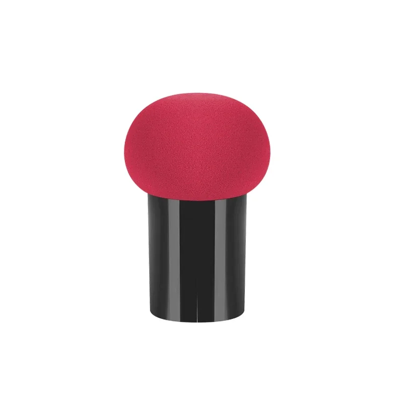 Esponja cosmética con cabeza de seta, esponja de maquillaje para base en polvo, esponja suave, herramienta de maquillaje de belleza seca y húmeda multifunción: Morado