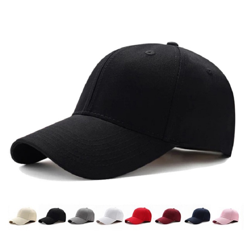 Spring and summer hats, men's and women's tide brand, light peaked caps, outdoor mountaineering, solid color baseball caps