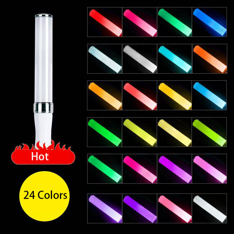Barras de luz LED, barras luminosas LED de 24 o 15 colores, barras luminosas Poi conmutables para fiestas, conciertos, bodas, celebraciones: Gris oscuro