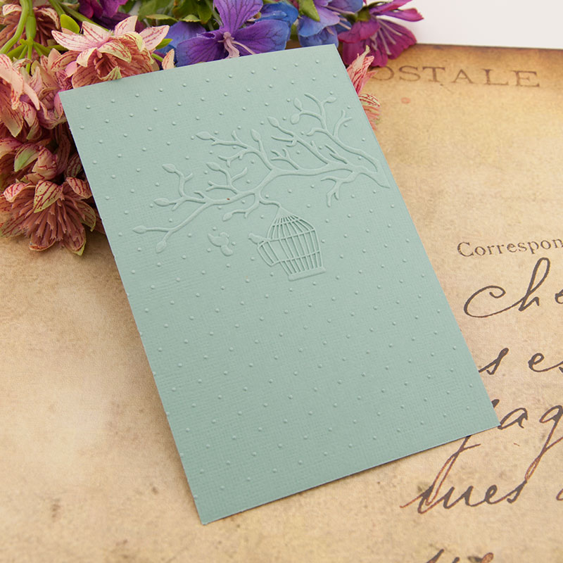 plastic birdcage wreath craft card making paper card album wedding decoration clip Embossing folders