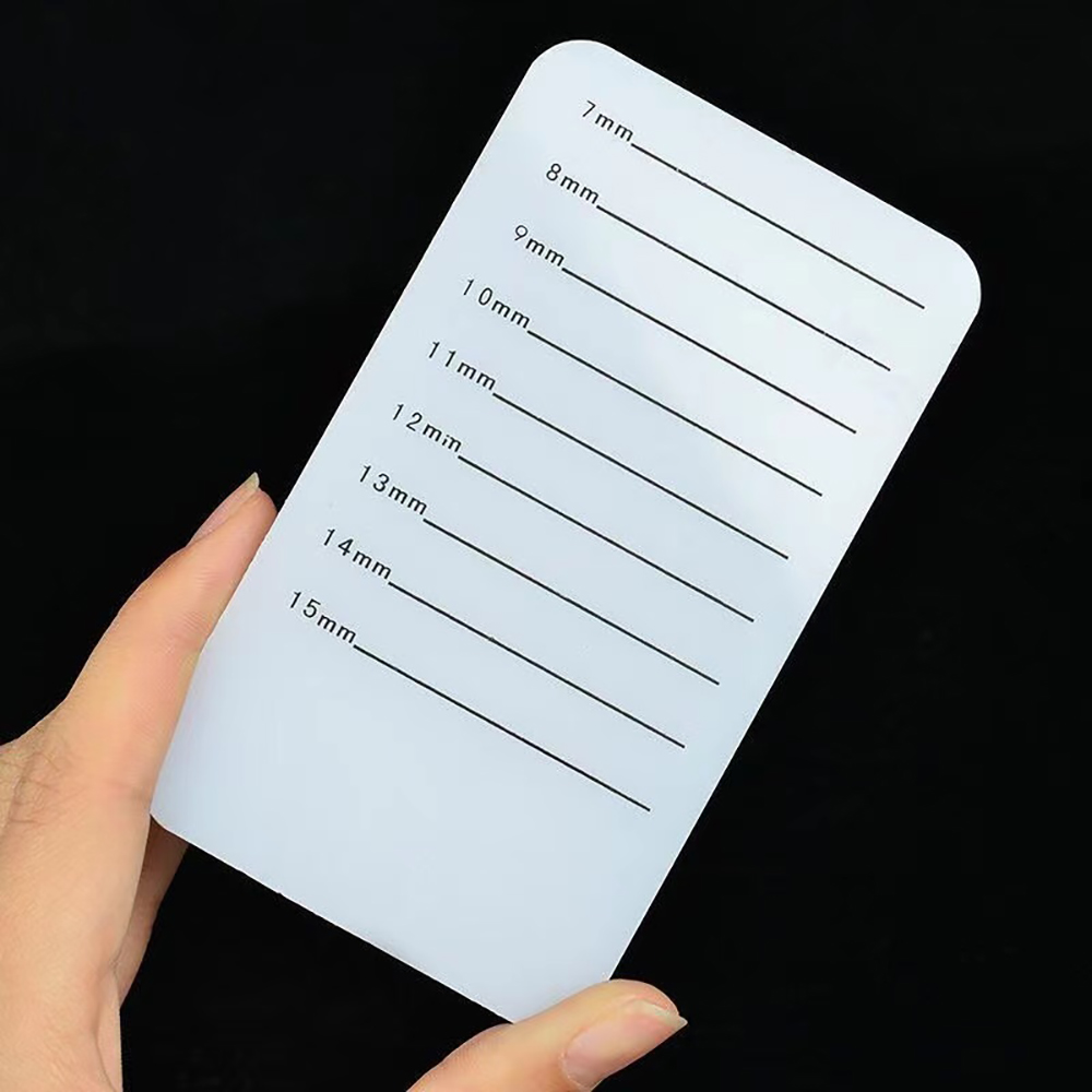 Wimpern Verlängerung Palette Kristall Glas U Gebogene/Gerade Stehen Falsche Wimpern Halfter transparent Kleber Tablett Schönheit machen-hoch-Werkzeug: 08