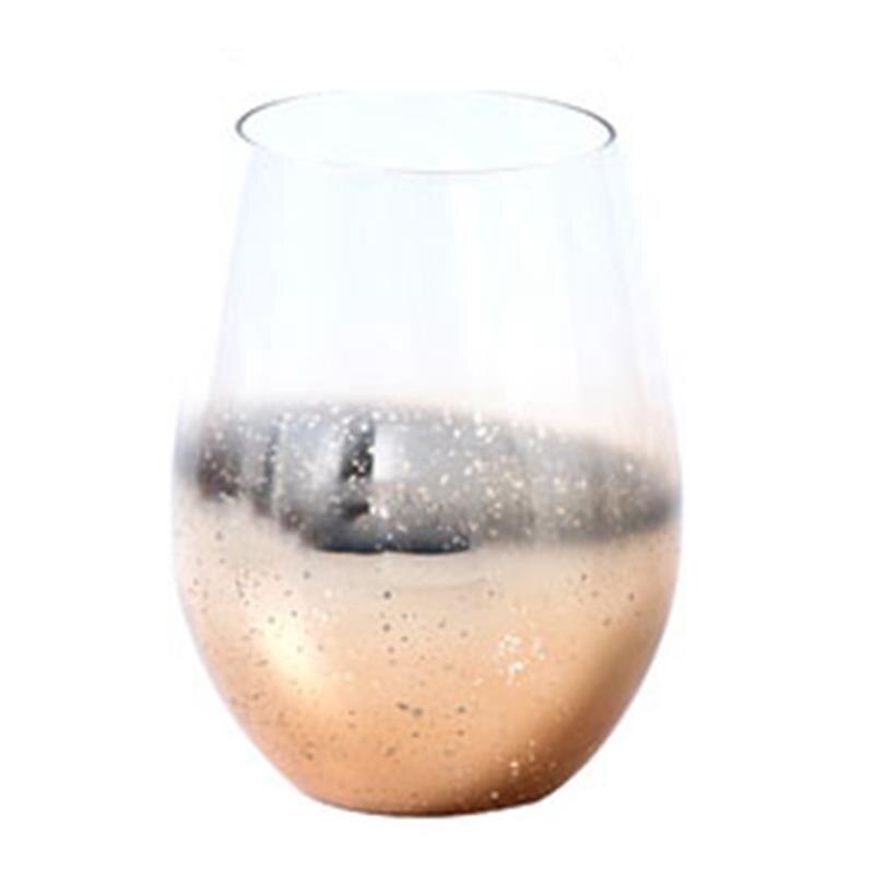 Vaso de agua de estrellado vaso de purpurina taza de agua de vidrio de vino de beber cerveza de vidrio de bebida de café tazas de té transparente tazas: Golden