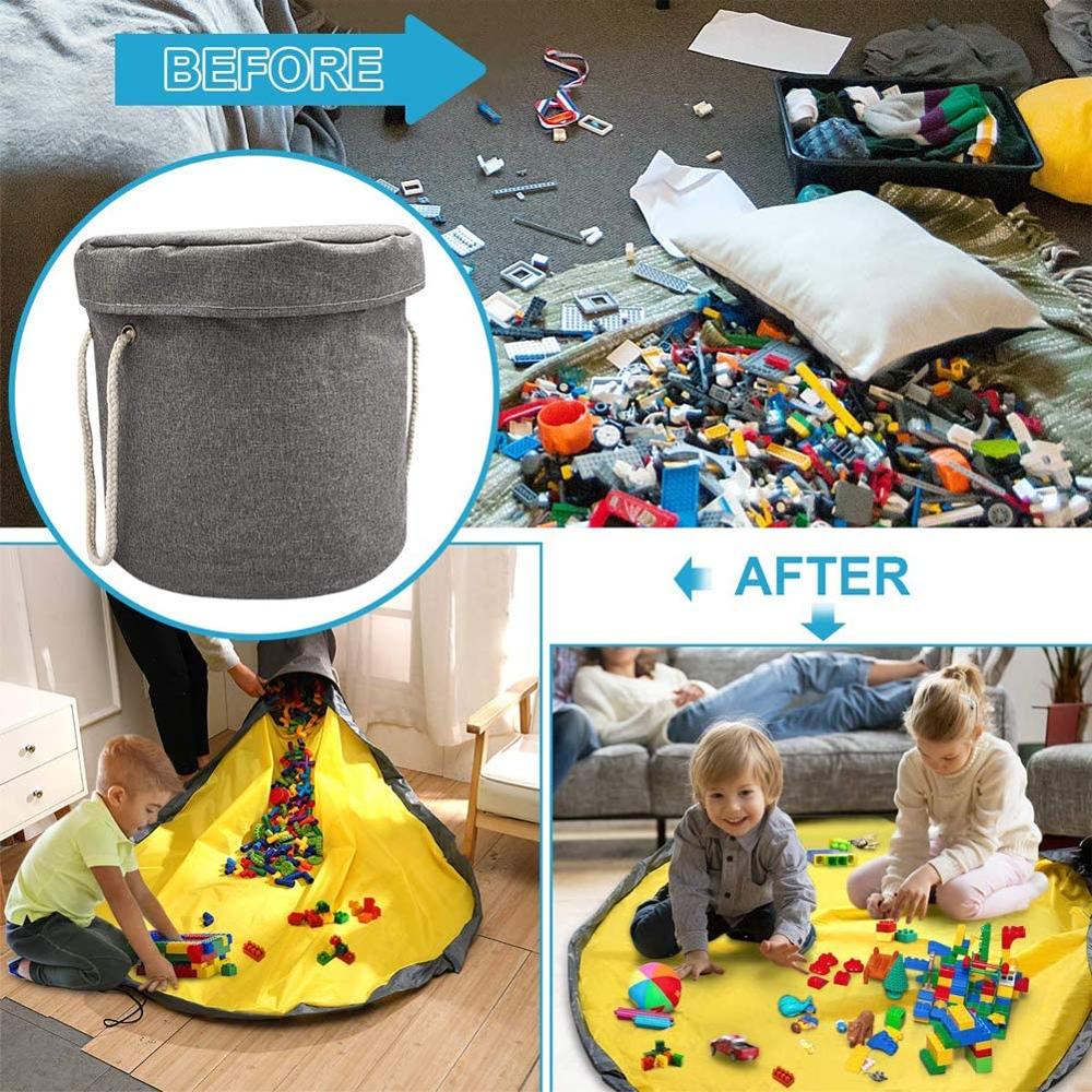 Draagbare Opvouwbare Kinderen Spelen Speelgoed Clean-Up En Opbergtas Container Multifunctionele Draagbare Speelgoed Praktische Opslag