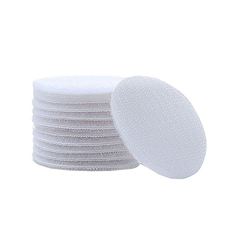 10Pairs/lot Strong Self adhesive Hook and Loop Fastener Tape nylon sticker velcros adhesive fastener hook loop with Glue for DIY: White circle 10