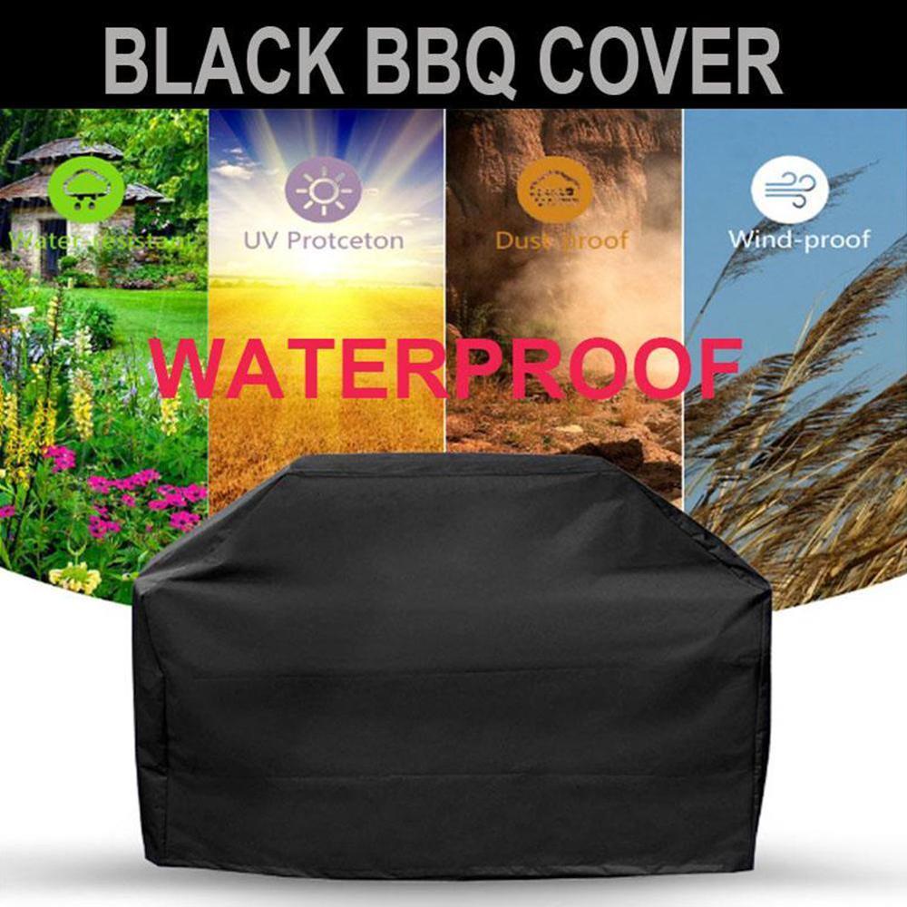 S-XXL Large Heavy Duty BBQ Cover Outdoor Waterproof Barbecue Garden Gas Protector Grill G0P1