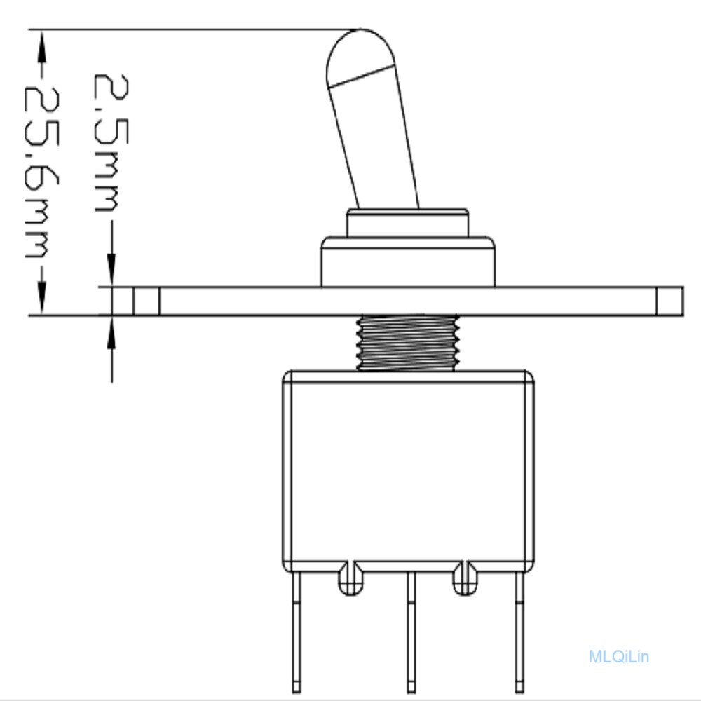 Marine Boat Trim Tab Switch 3-Way On-Off-On Momentary Toggle Switch Panel