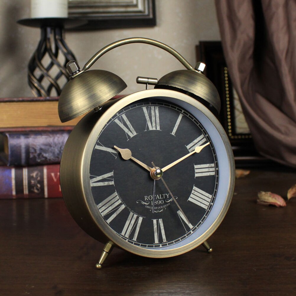 1pc Alarm Clock Practical Decorative Novel Retro Table Alarm for Co-worker Friends