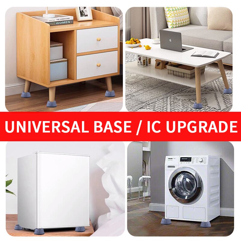 Patins antidérapants en caoutchouc Anti-Vibration, 1 pièce, tapis de levage antidérapant silencieux pour Machine à laver, Support amortisseurs, accessoires de Support