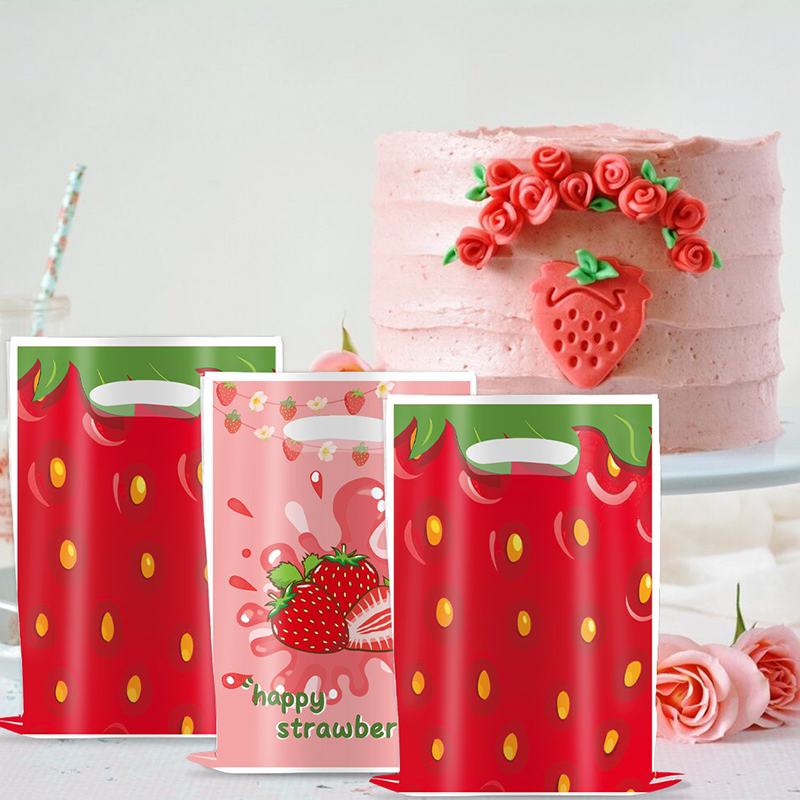 Strawberry Theme Girl's Birthday Party Decoration Disposable Fruit Tableware Tablecloth Balloons Banner Cake Toppers Baby