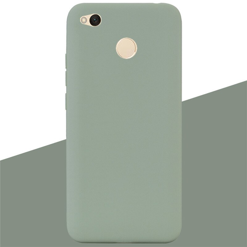 Case For Xiaomi Redmi 4x Case Silicone Soft TPU Ultra Thin Slim Shockproof Case For Xiaomi Redmi 4X On For Redmi 4x Silicon Case: 8 Bean Green