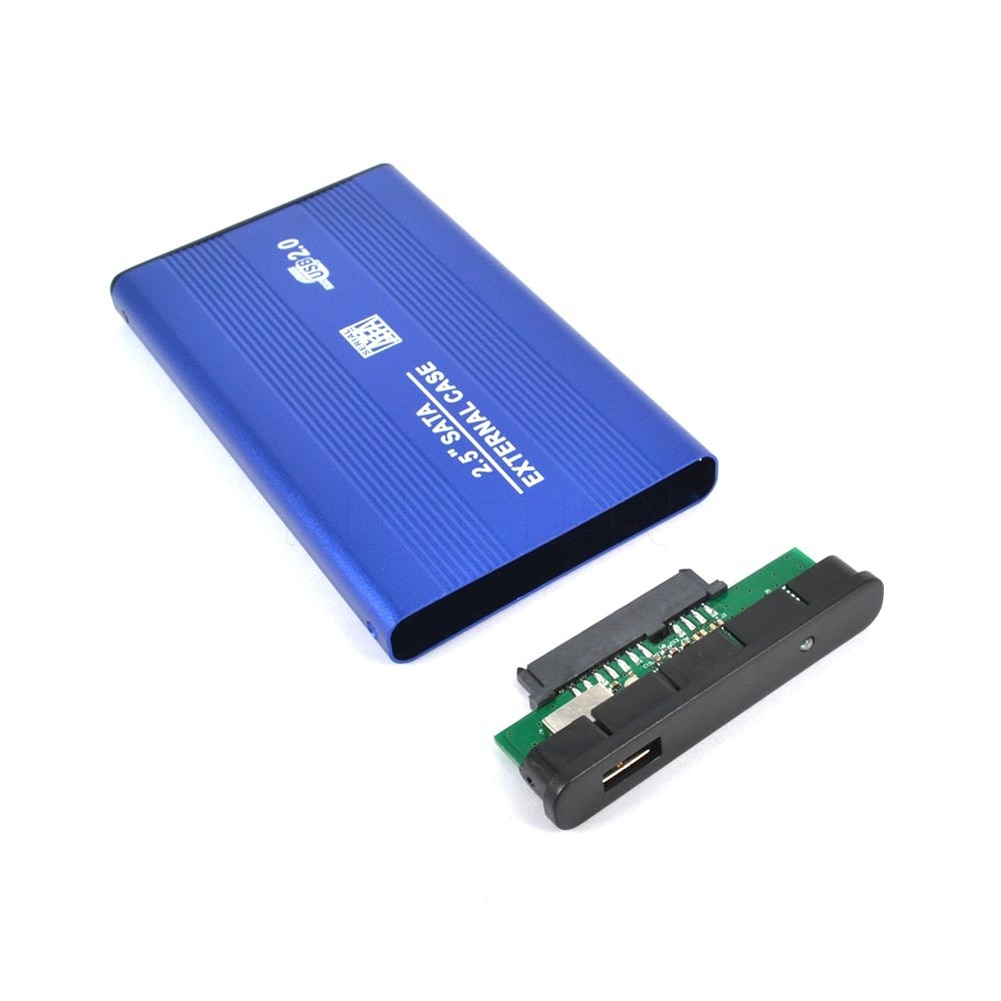 Vodool 2.5 tum usb 2.0 sata extern mobil hårddisk box aluminiumlegering skal hdd kapsling hårddisk fodral