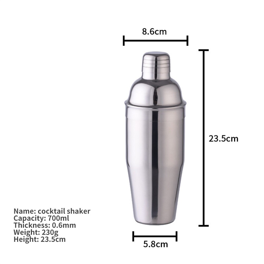 Wine Kit Stainless Steel Boston Cocktail Shaker Bar Wine Mixer Set Bartender Whisky Hand Shaker Tool Kit Bar Accessories