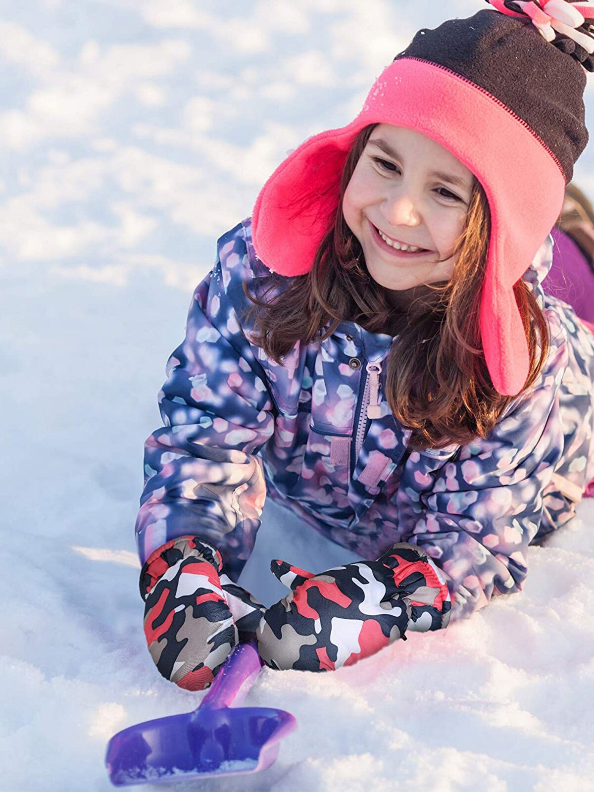 Camouflage Print Kids Gloves 1Pairs Toddler Kids Baby Boys Girls Ski Gloves Waterproof Warm Snow Mittens Baby Gloves handschuhe