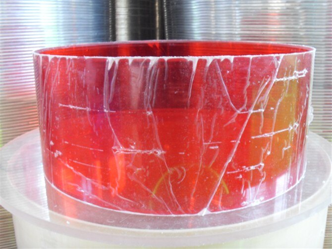 6x4inch acrylic drum shell (6inch diameter): Red
