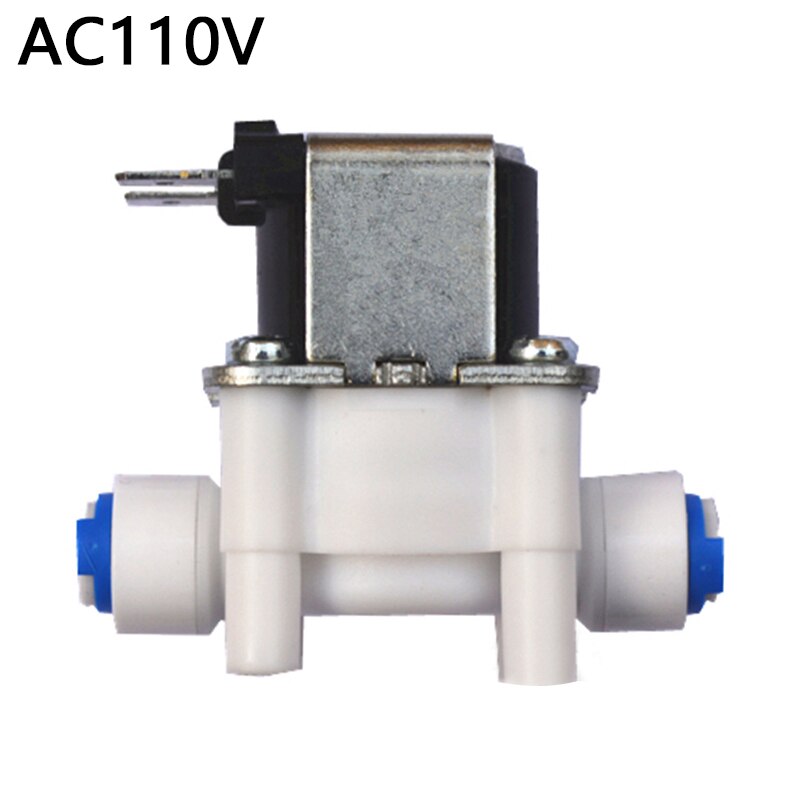 Nc elektrische magneetventiel magnetische  dc 12v water-luchtinlaatstroomschakelaar 1/4 " 12v 24v 220v magnetische wasmachinedispenser: 110v