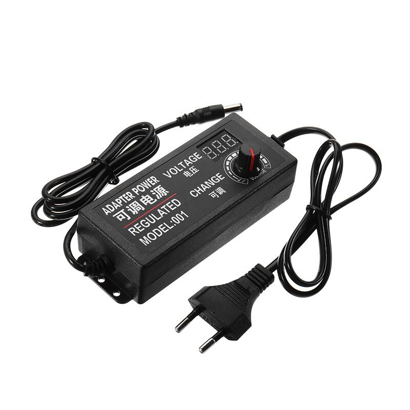 Alimentatore Regolabile 3V-24V 3A 72W Universale Con 14 Adattatori – LED E Protezioni Integrate - 3