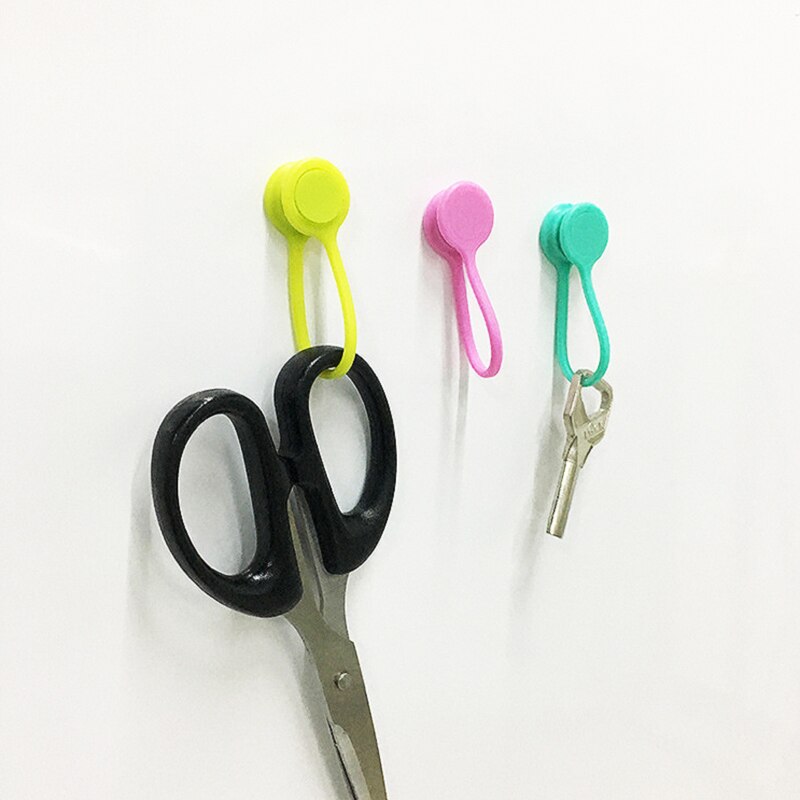3 stk/pakke øretelefonledning opruller kabelholder organizer clips multifunktion holdbar magnet hovedtelefoner opruller kabler beskytter
