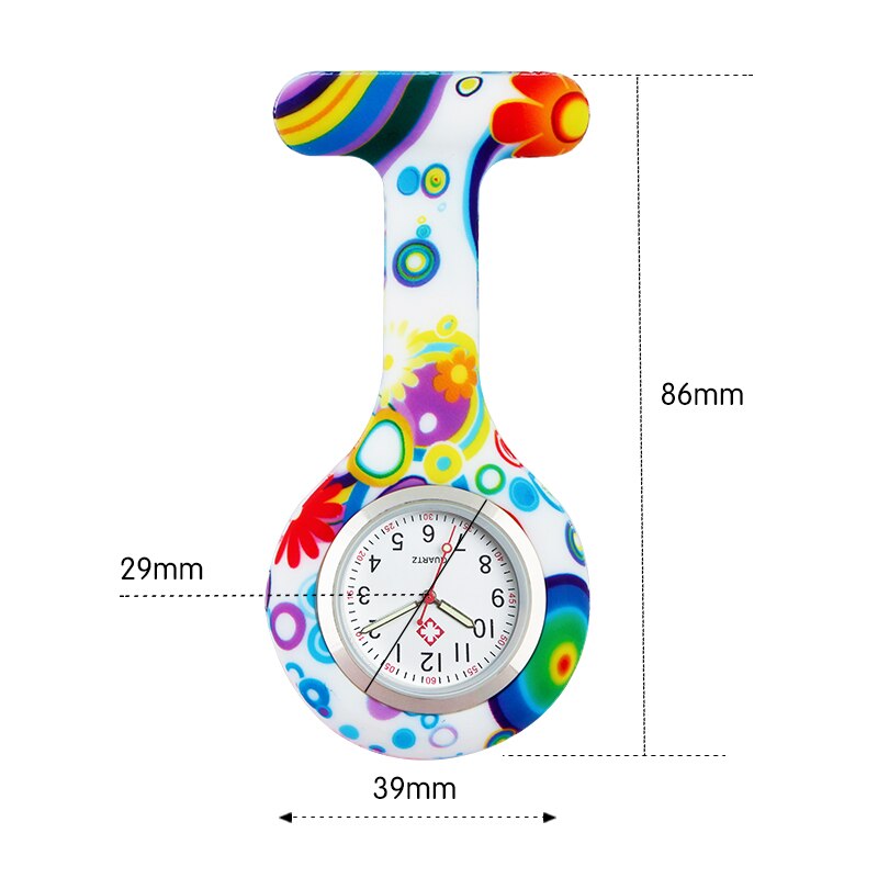 Farbe silikon uhr nurse fob taschenuhr krankenhaus pflege uhren quarz brosche krankenhaus uhr ALK VISION