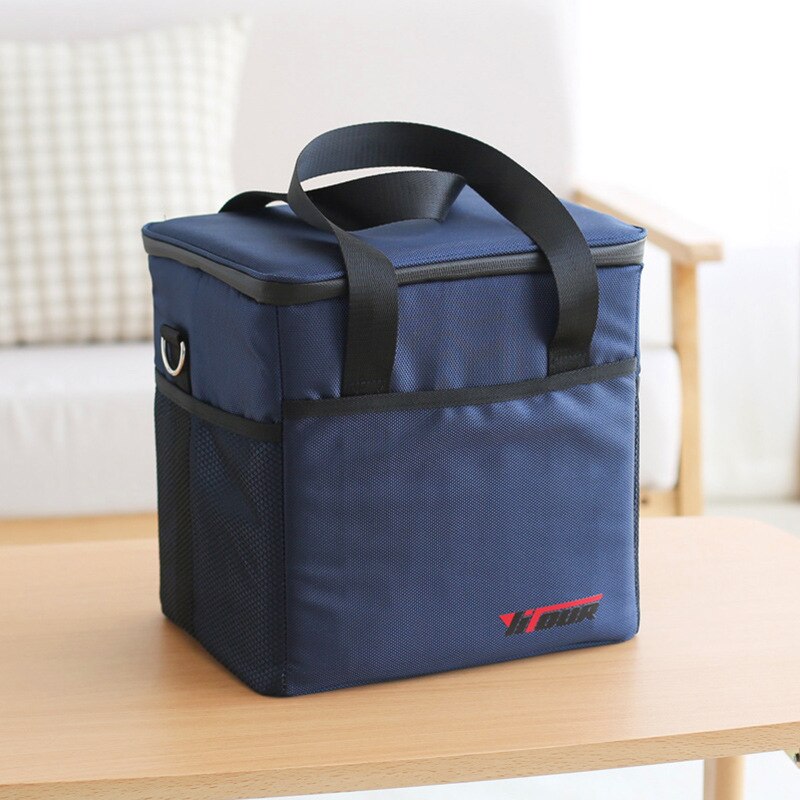 18Llarge capacity outdoor ice pack waterproof liner Oxford cloth picnic bag one shoulder portable outdoor travel insulation bag: 18L