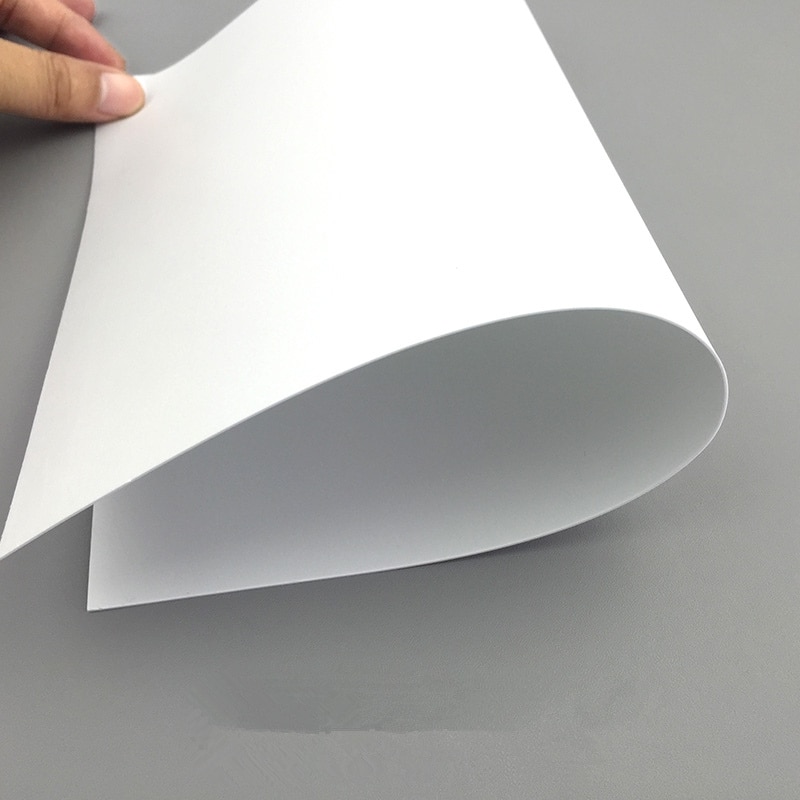 Vit 300 x 200mm pvc skumskiva handgjord modelltillverkningsmaterial plast platt skiva för gör-det-själv-byggmodellmaterial