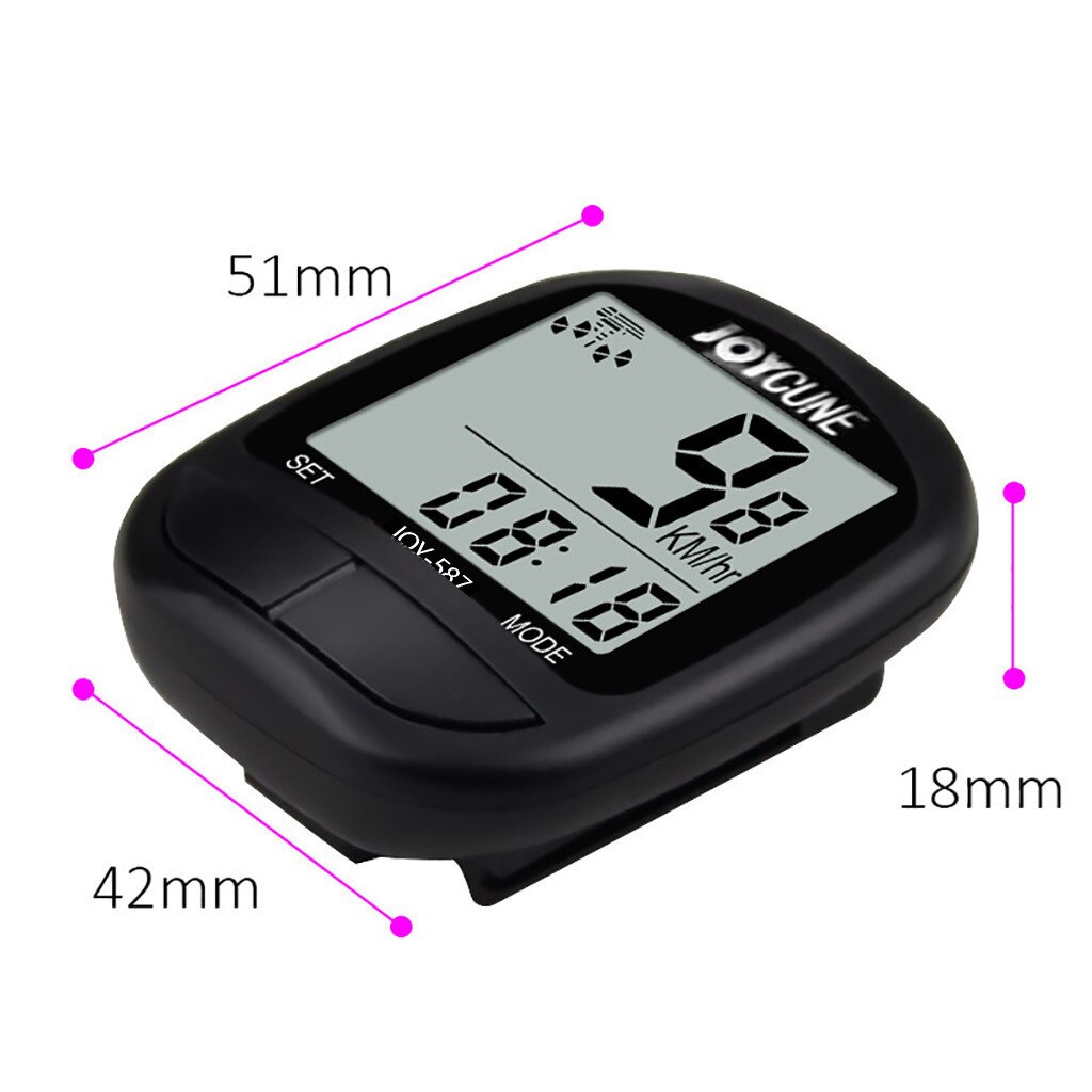 Fiets Waterdicht Snelheidsmeter Fiets Computer Met Lcd Digitale Display Kilometerteller Fietsen Kilometerstand Opname Instrument Fietsen