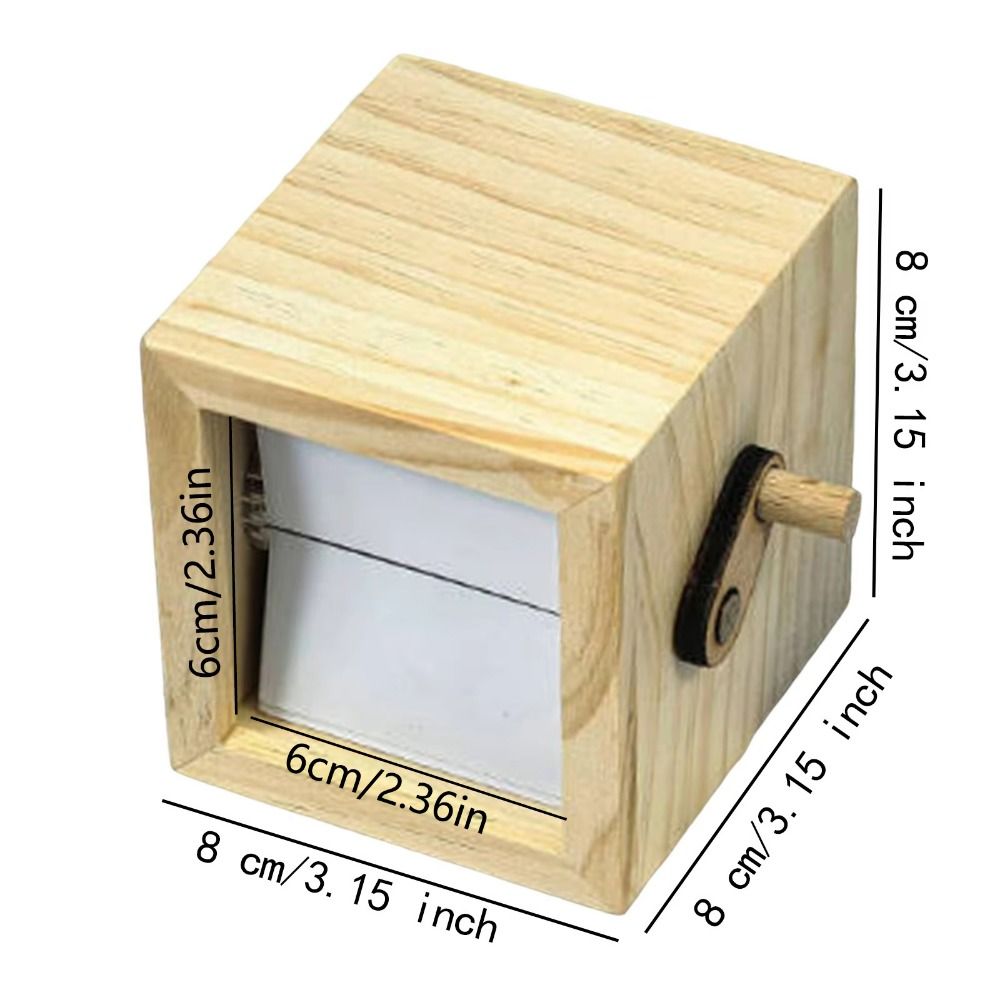 Świecąca Rękojeściowa Ramka na album Fotograficzny z Klapkami 8/16 Zdjęć Dekoracyjny DIY Drewniany Obrotowy album na Zdjęcia Ruchoma Ozdoba na Biurko