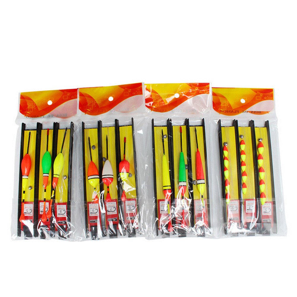 3pcs Fishing Bobber Line Kits Fishhook Foam Buoy Rock Fishing Floats Set Drift Vertical Buoy Fishing Accessories pesca tool