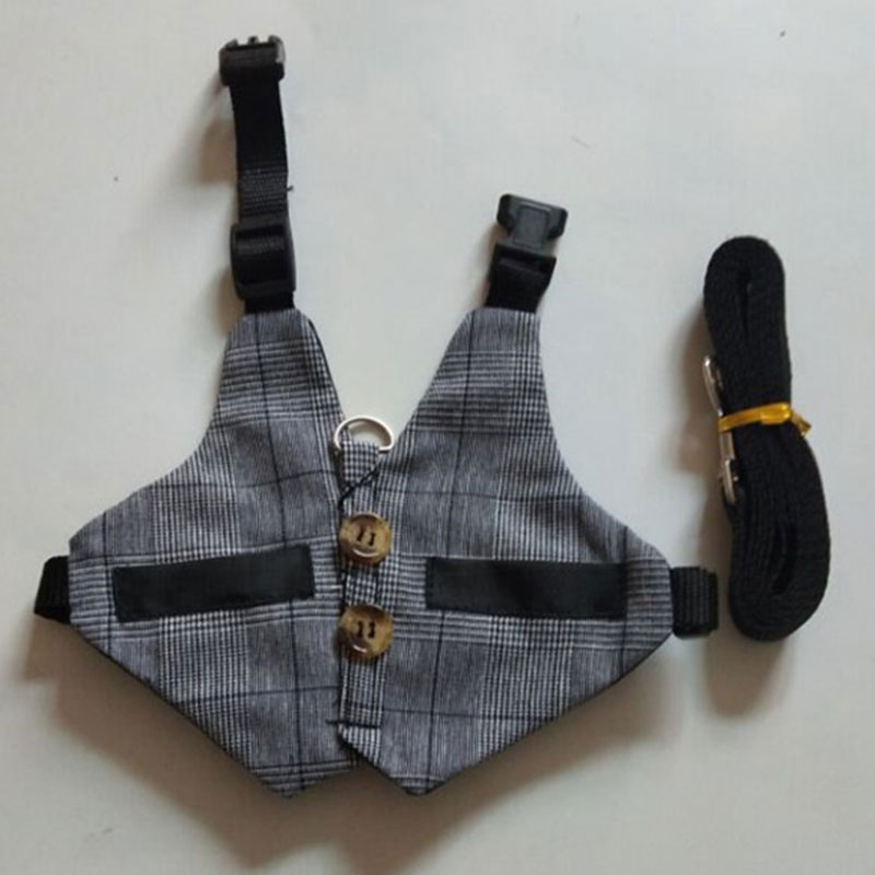 Rabbits Pet Vest with Pulling Rope Vest Convenient Rabbit Chest Back Safety Pet Harness Breathable Adjustable Pet Supplies