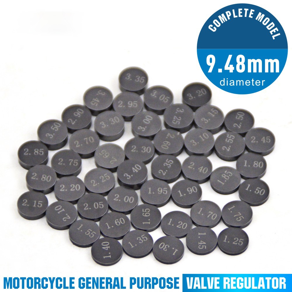 5pc 9.48mm Motorrad einstellbar Ventil Shim Dichtung Pad Pro KAWASAKI ZX1100 Ninja ZX-11 ZX11 ZX1200 ZX12R ZX-12R ZX 1100 1200 12R: 47pc 1.20-3.50