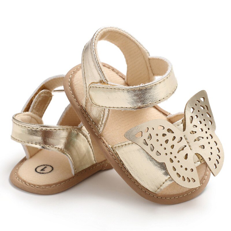 Papillon bébé sandales solide en cuir PU bébé filles garçons sandales antidérapant à semelle souple infantile enfant en bas âge sandales y13 sx1