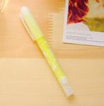Japan slik farve blækfri tuscher pen highlighter album scrapbog gør-det-selv papirvarer skoleartikler  g082: Gul