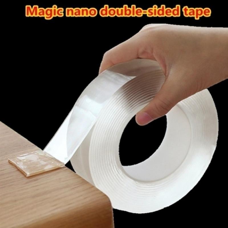 SHENGY Magic Tape Reusable Double Sided Adhesive Nano Traceless Tape Removable Sticker Washable Adhesive Loop Glue Waterproof