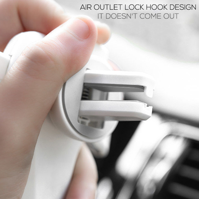 Air Vent Car Phone Holder Stand for Samsung Galaxy Note 9 8 S10 Plus S10e S10 S9 Luxury Gravity PU Leather Holder Stand Support