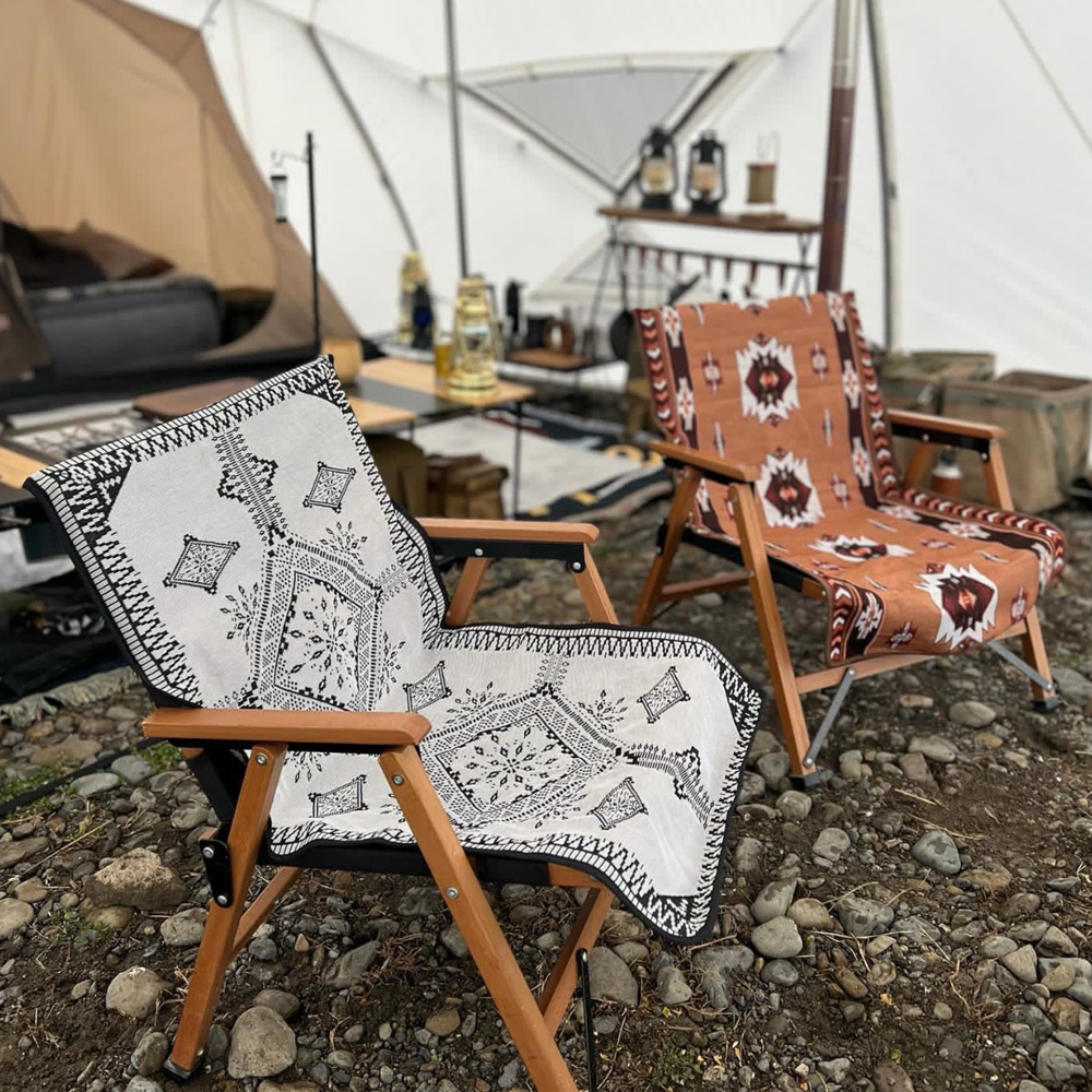 draussen Camping Tragbare Ethno-Stil Bohemia Decke Stuhlbezug