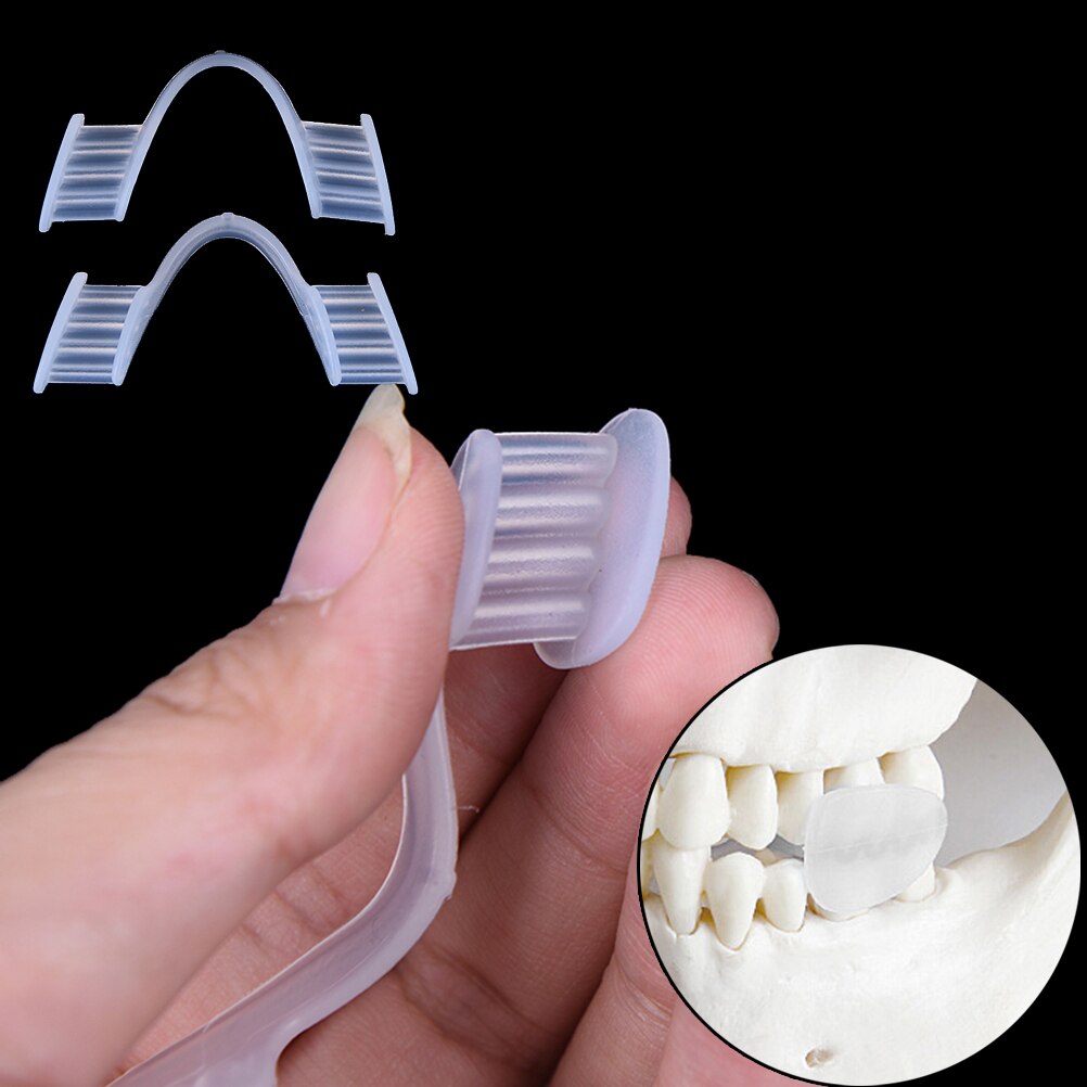 2Pcs Stop Tanden Slijpen Tand Balde Dental Mond Guard Voorkomen Nacht Bruxisme Spalk Slaap Steun Elimineert Met Case Box