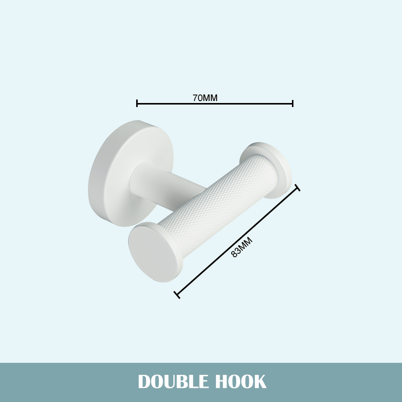 Juego de accesorios de baño blanco mate, soporte de toalla de baño, soporte de papel, gancho para bata, cepillo de inodoro, jabonera, estante de toalla: Morado