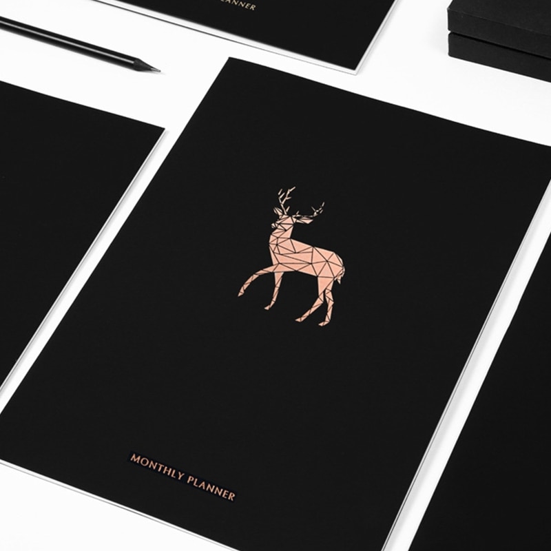 Planner Notebook Journals Organizer DIY 365 Days Plan Note Book Weekly Monthly Schedule Notepad Stationery